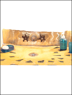décoration marine en cuivre et laiton pour salle de bain