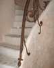 Rampe d'escalier en métal