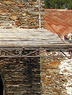 Pergola en métal, galvanisée et peinte